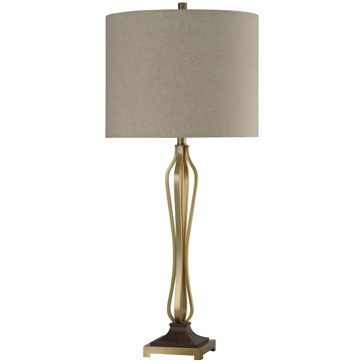 StyleCraft Lamps Oldenburg Lamp w/ Brushed Brass Base