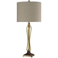 Oldenburg Lamp w/ Brushed Brass Base