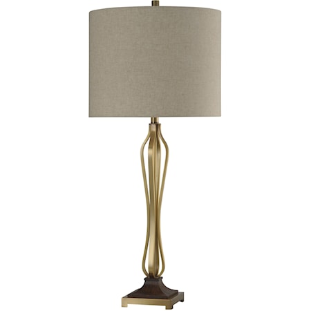 Oldenburg Lamp w/ Brushed Brass Base