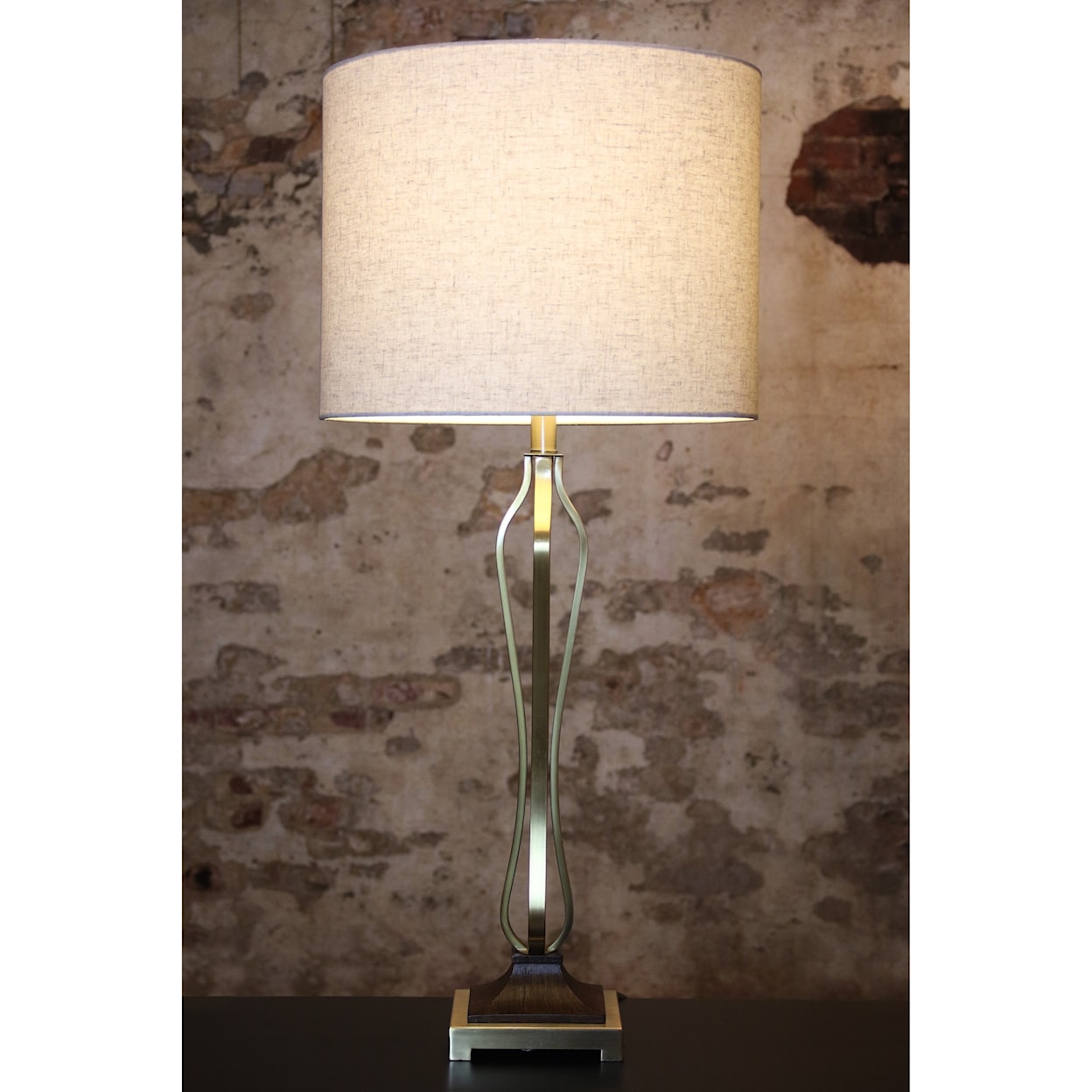 StyleCraft Lamps Oldenburg Lamp w/ Brushed Brass Base