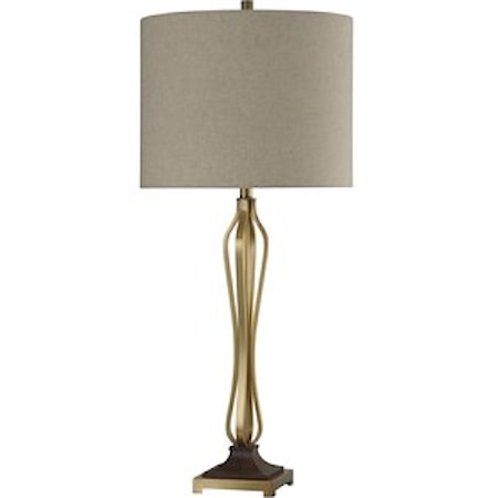 Oldenburg Lamp w/ Brushed Brass Base