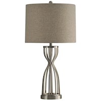 Caged Base Metal Table Lamp