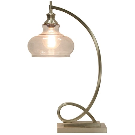 Metal Table Lamp w/ Globe