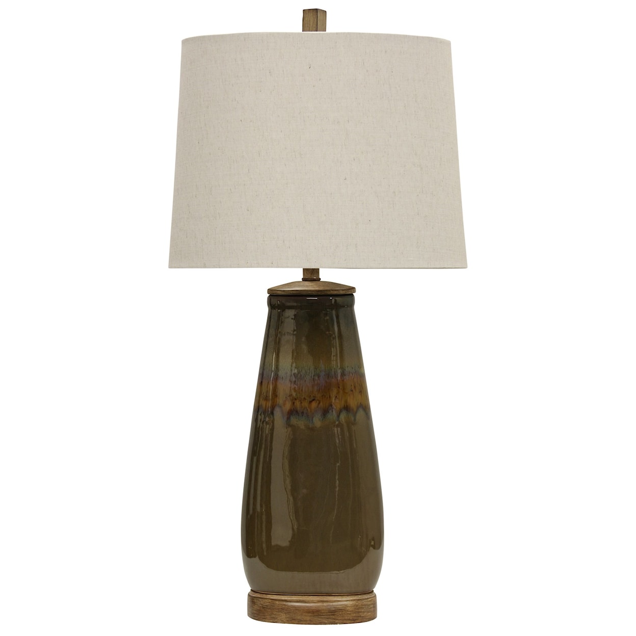 StyleCraft Lamps Reactive Glaze Ceramic Transitional Table La