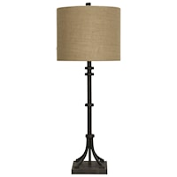 Table Lamp with Iron Base