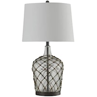 Meshed Glass Traditional Table Lamp