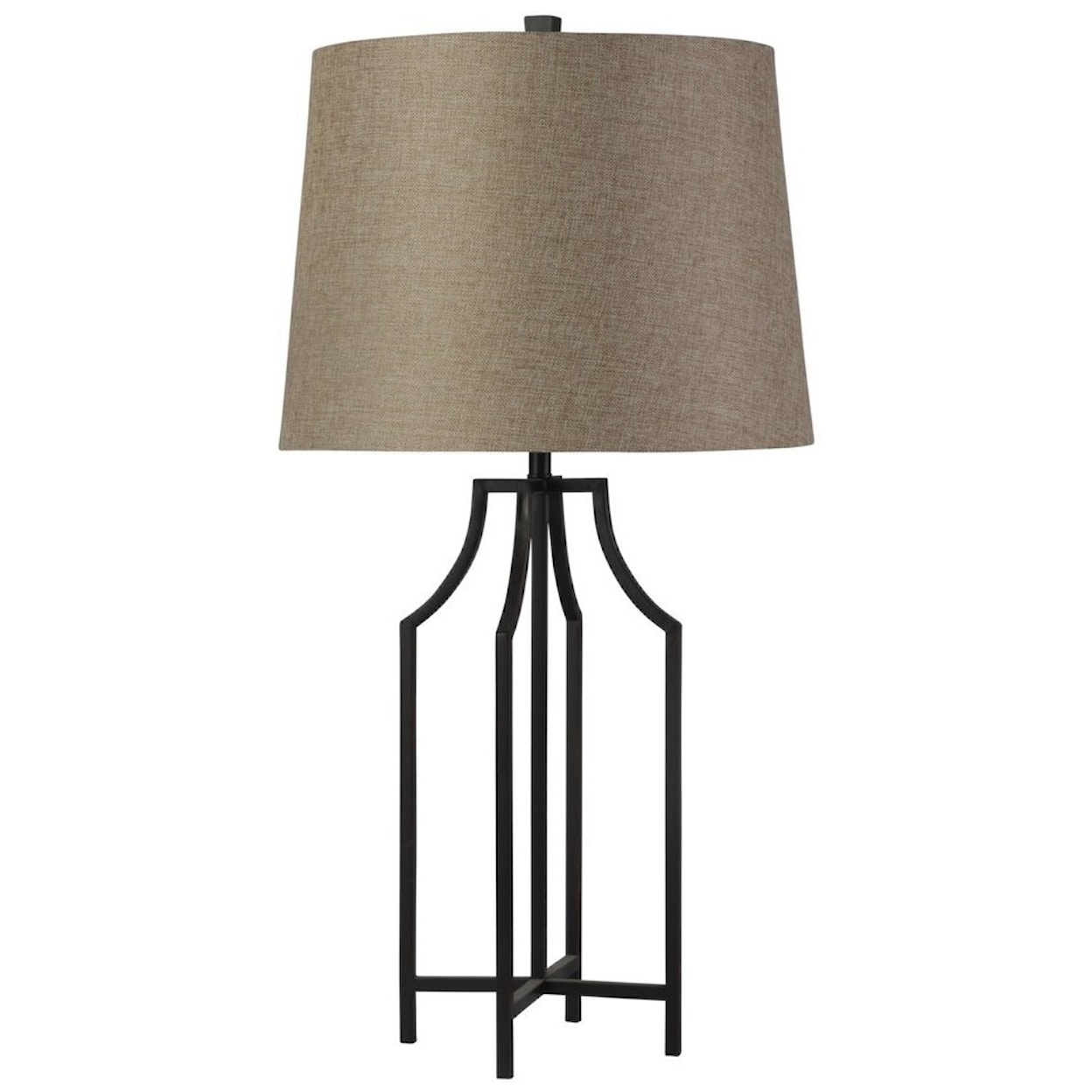 StyleCraft Lamps Bronzewood Iron Table Lamp