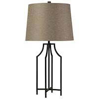 Bronzewood Iron Table Lamp