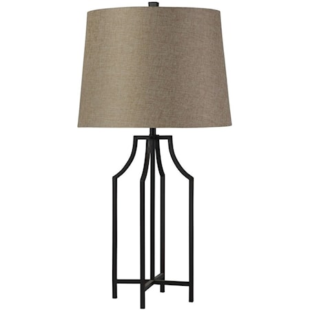 Bronzewood Iron Table Lamp