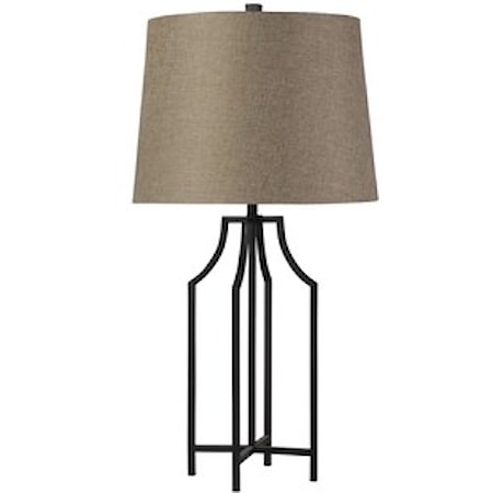 Bronzewood Iron Table Lamp