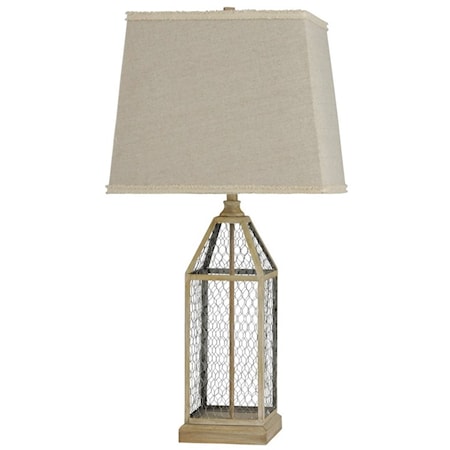 Chicken Wire Table Lamp