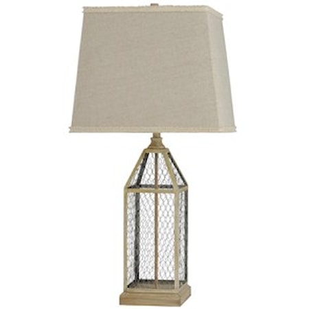 Chicken Wire Table Lamp