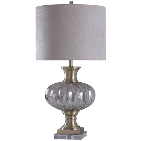 Steel / Crystal Table Lamp