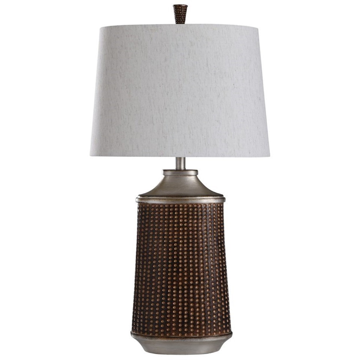 StyleCraft Lamps Winthrop Bronze/Silver Cast Lamp