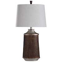 Winthrop Bronze/Silver Cast Lamp