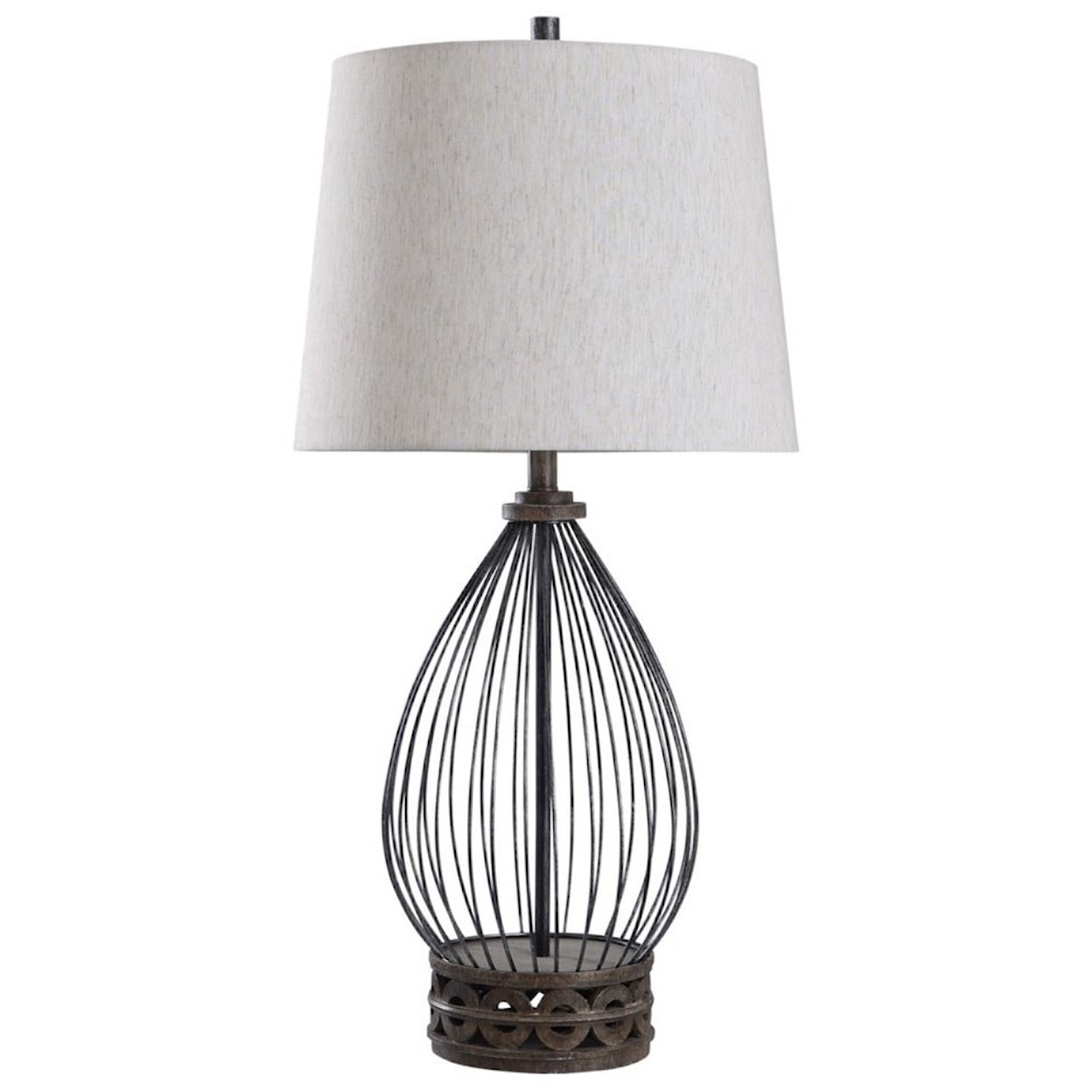 StyleCraft Lamps Filton Metal Wire Cage Lamp