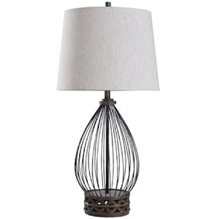 Filton Metal Wire Cage Lamp
