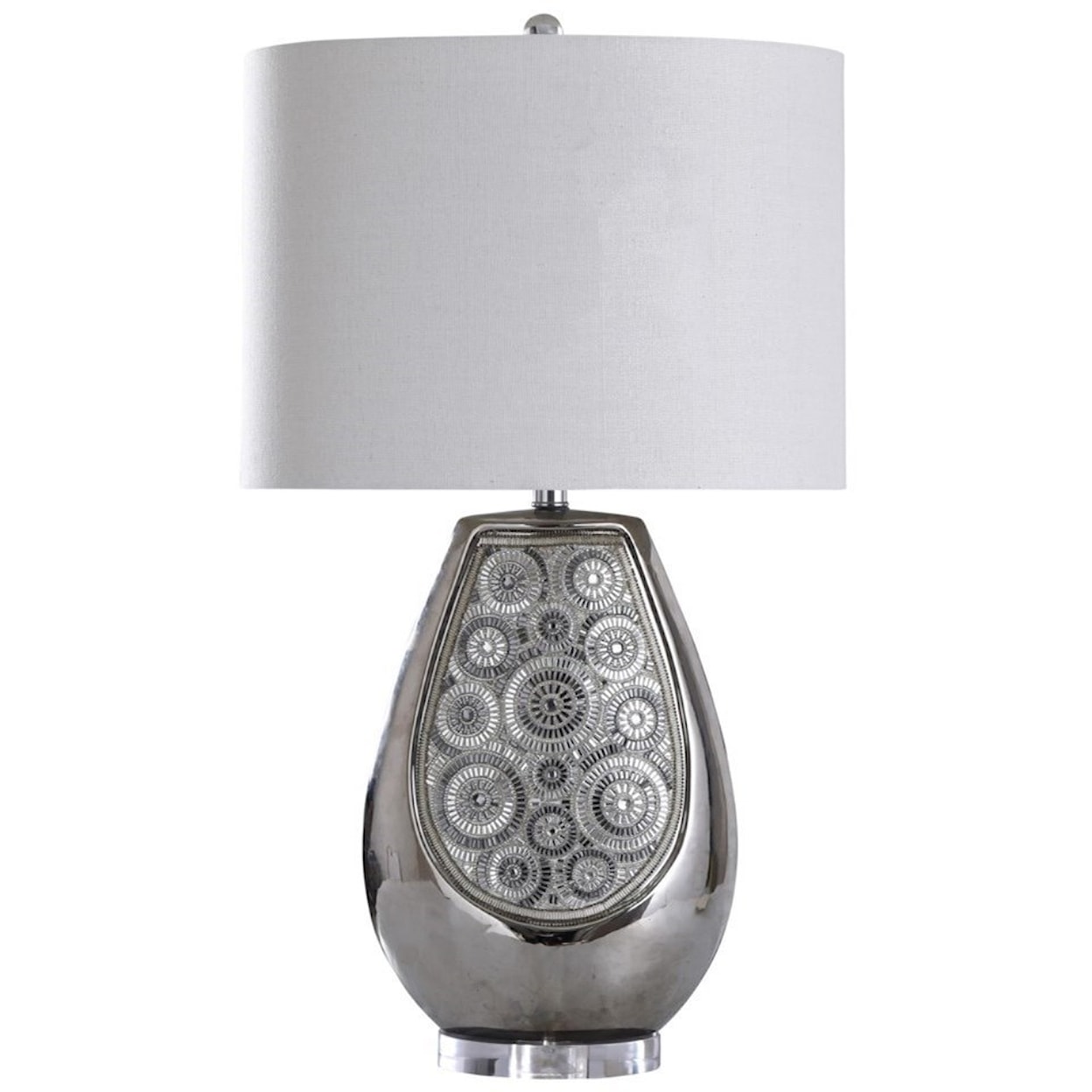 StyleCraft Lamps Selsey Silver Lamp