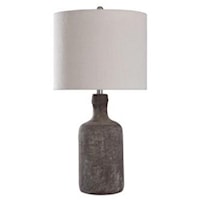 Olney Grey Concrete Body Table Lamp