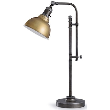 Lofton Gold Table Lamp w/ Adjustable Shade