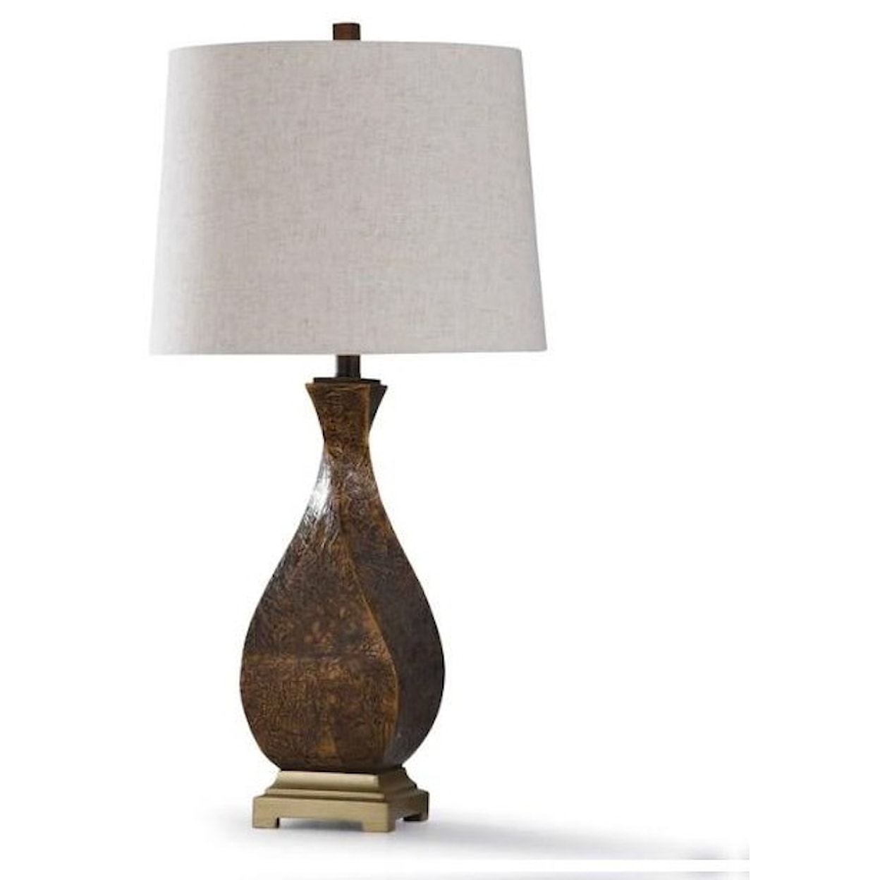 StyleCraft Lamps Dakota Latte Resin Table Lamp