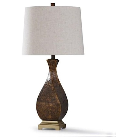 Dakota Latte Resin Table Lamp