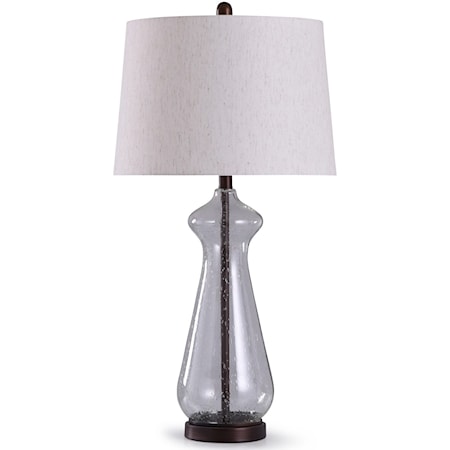 Oil Rubbed Bronze and Glass Table Lamp