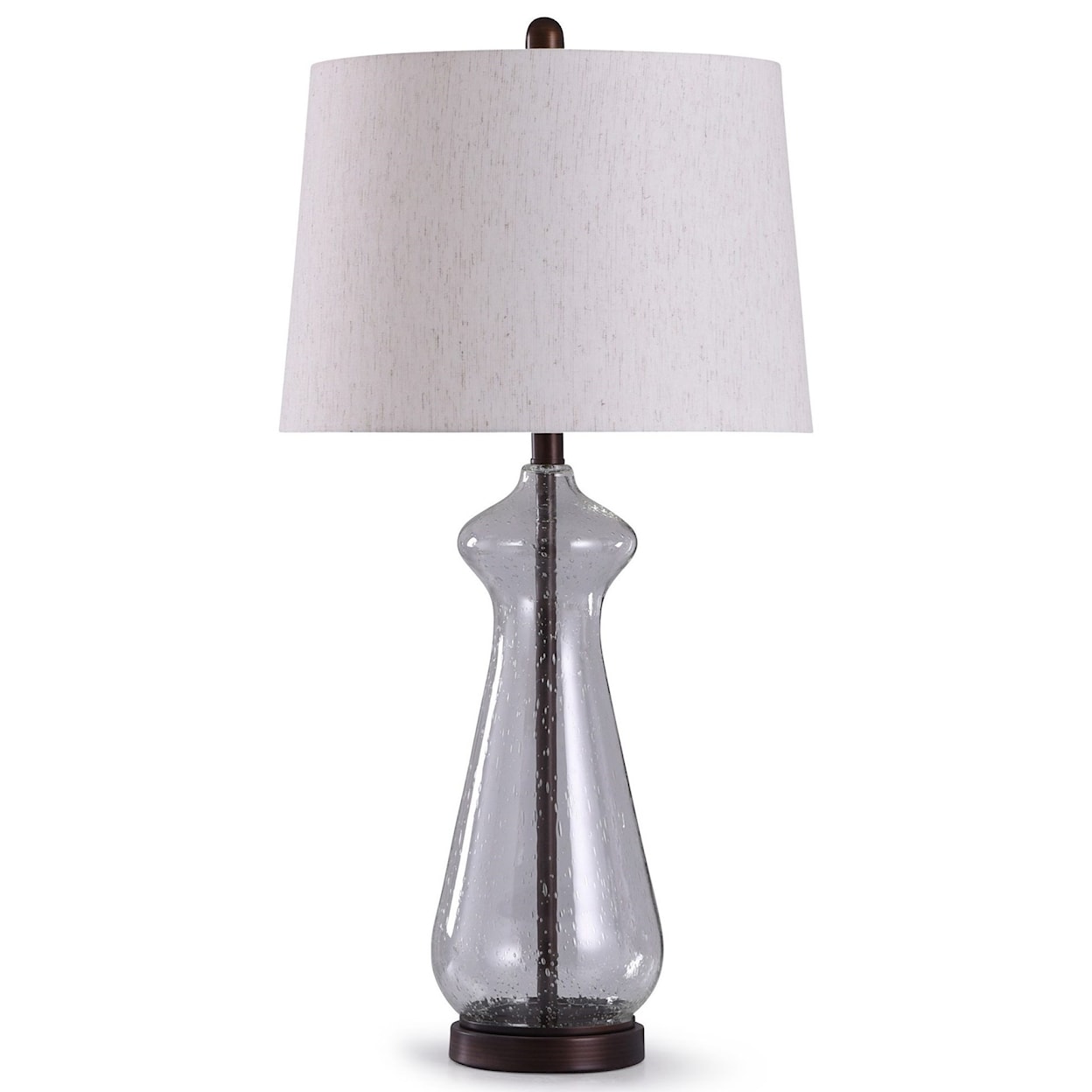 StyleCraft Lamps STY/CLEAR SEED BRNZ OIL 3-WAY LAMP | .