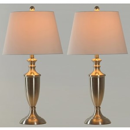 Pair of Steel Table Lamps