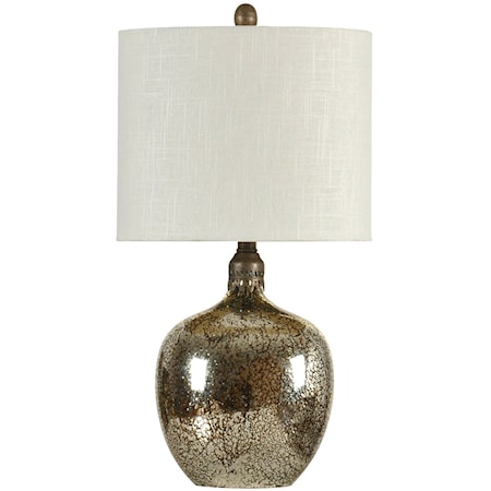 Antiqued Mirror Base Table Lamp