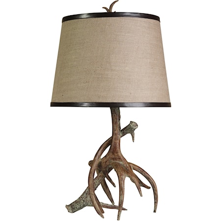 Faux Antler Table Lamp