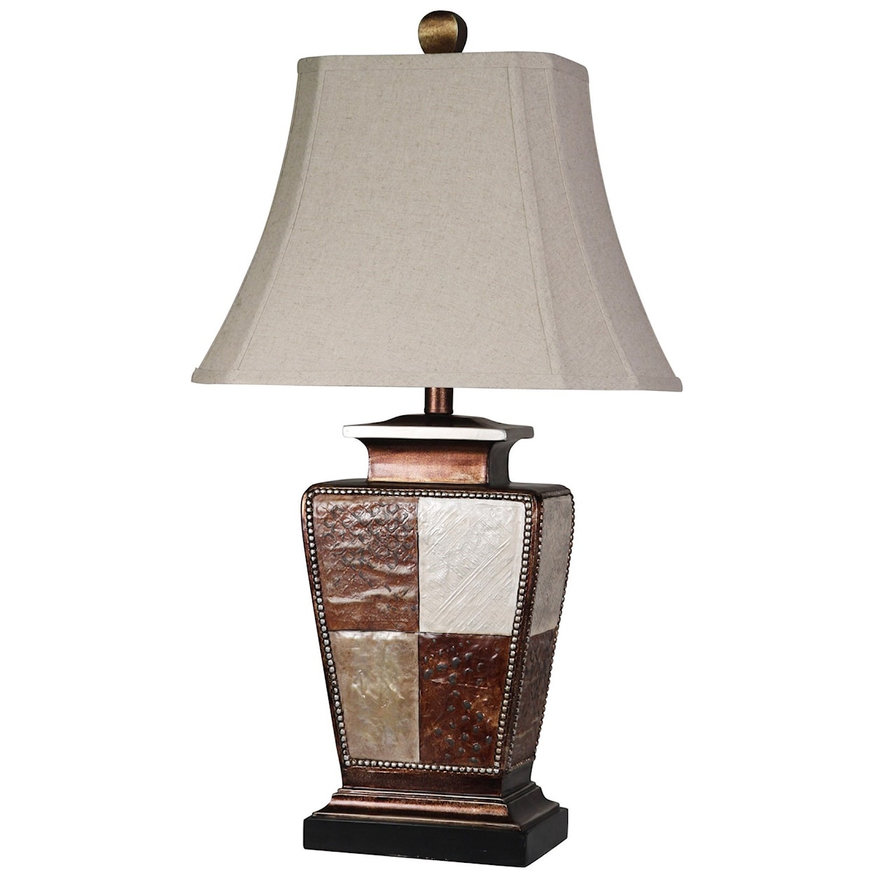 StyleCraft Lamps Austin Patchwork Table Lamp