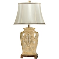 Traditional Fleur De Lis Table Lamp