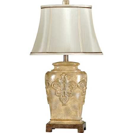 Traditional Fleur De Lis Table Lamp