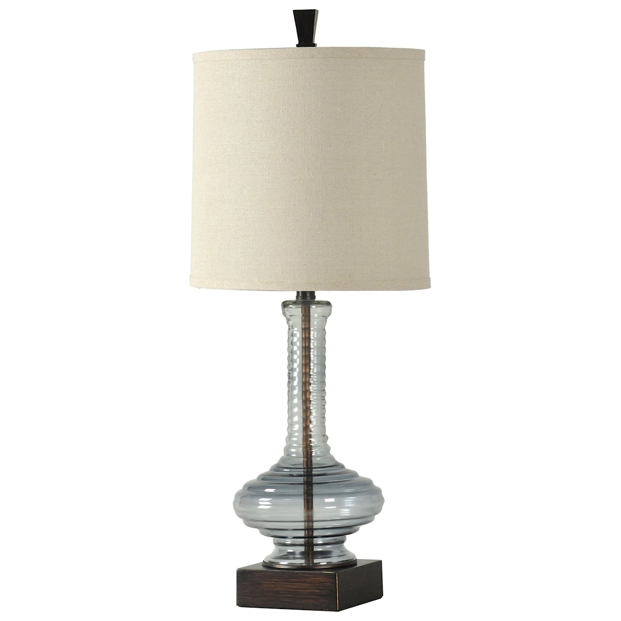 StyleCraft Lamps Ribbed Glass Lamp