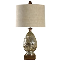 Transitional Mercury Glass Table Lamp