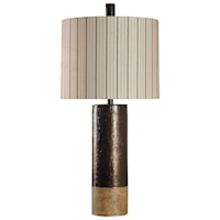 Transitional Table Lamp in India Bronze