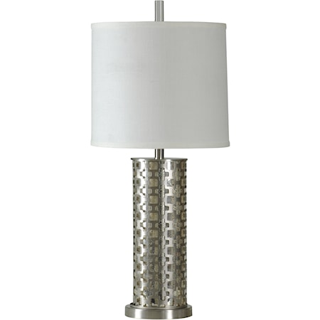 Brushed Steel Transitional Lamp
