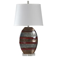 Earth Tone Ceramic Lamp