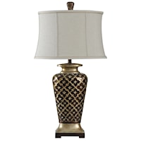 Traditional Raise Patterned Lamp