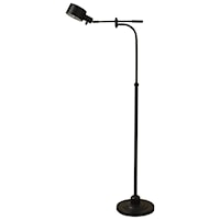 Adjustable Height Steel Floor Lamp