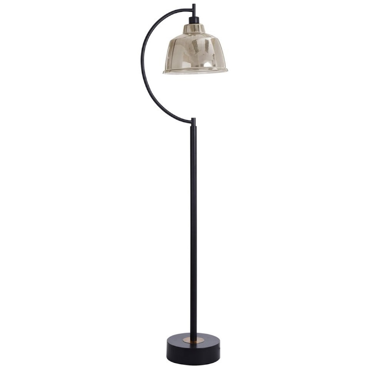 StyleCraft Lamps Black Water Floor Lamp