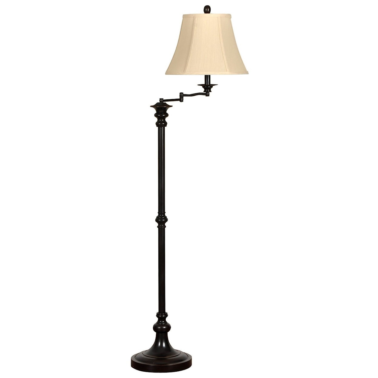 StyleCraft Lamps Steel Floor Lamp