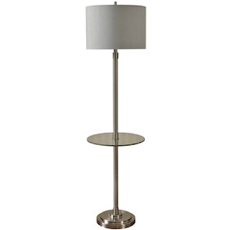 Brushed Steel Floor Lamp