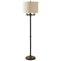 Madison Bronze Finish Four Arm Floor Lamp