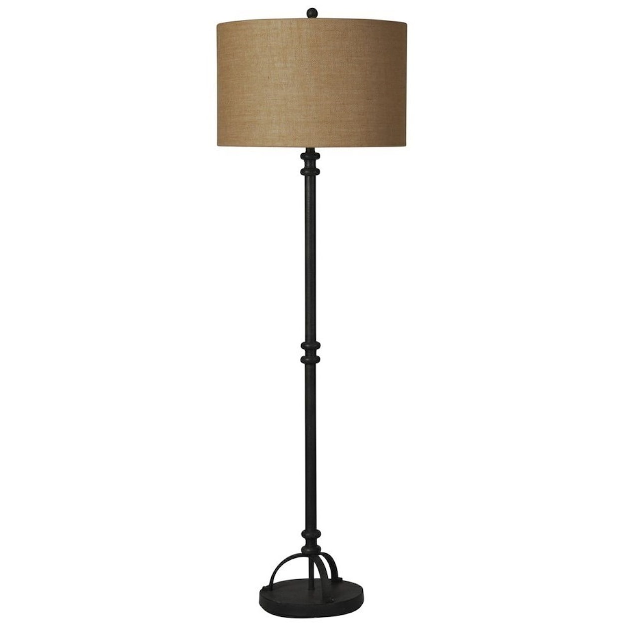StyleCraft Lamps Industrial Bronze Floor Lamp