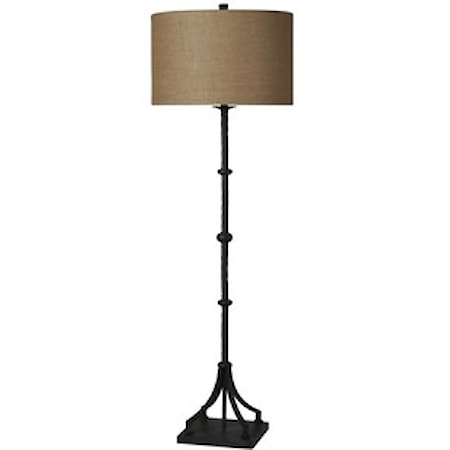 Industrial Cast Iron Floor Lamp