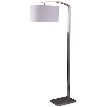 Brushed Steel Floor Lamp