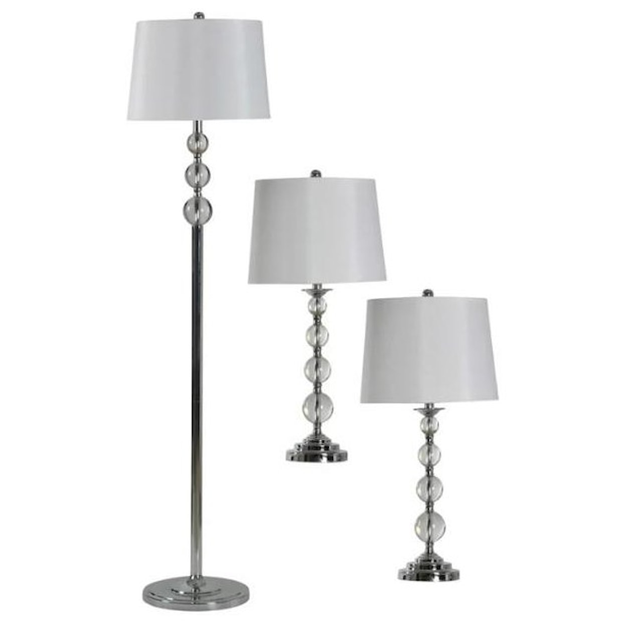 StyleCraft Lamps Set of 3 Lamps