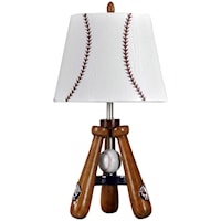 Little League Tri Pod Baseball Bats Accent Table Lamp